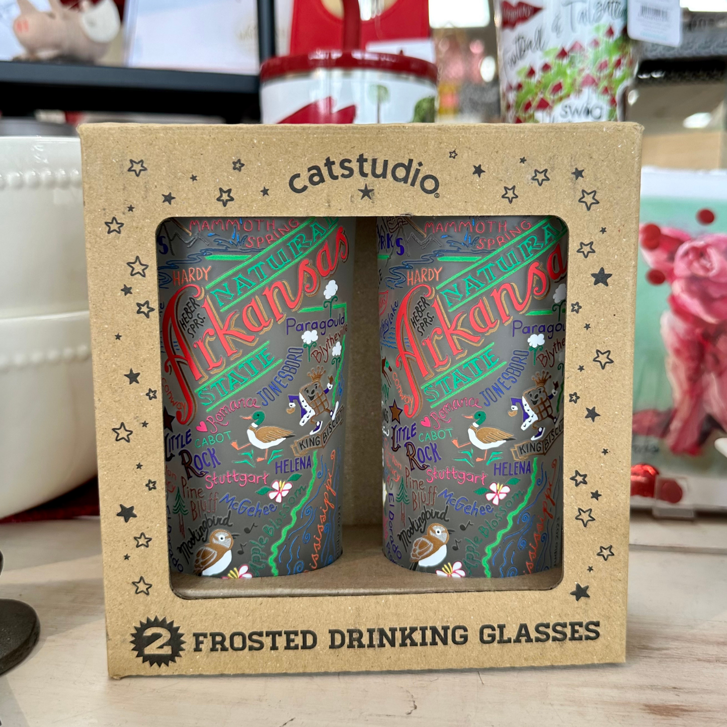 Catstudio - State Of Arkansas Drinking Glasses