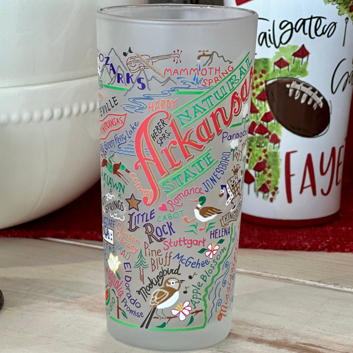 Catstudio - State Of Arkansas Drinking Glasses