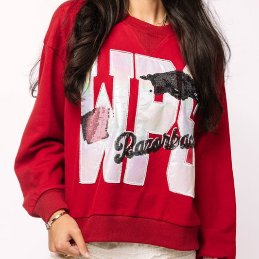 Queen Of Sparkles White WPS Icons Swtshrt