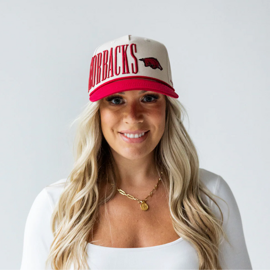 GDS Cream W/Razorbacks Hat