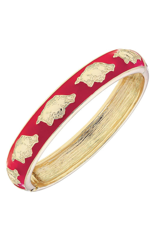 Canvas Red Hog Hinge Bangle